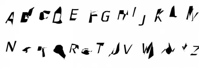 Pointer Condensed Oblique Schriftart Groß