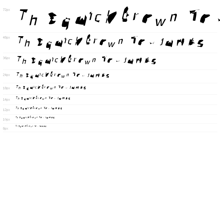 Pointer Condensed Oblique Waterfall