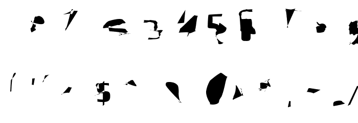 Pointer Extended Font OTHER CHARS