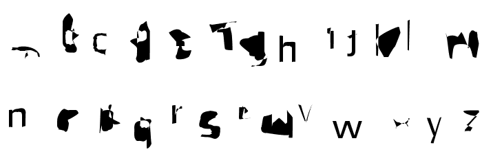 Pointer Extended Font LOWERCASE