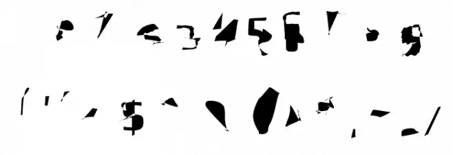 Pointer ExtraCondensed Шрифта ДРУГИЕ символов