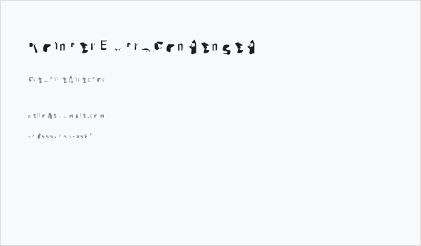 Pointer ExtraCondensed Business Card