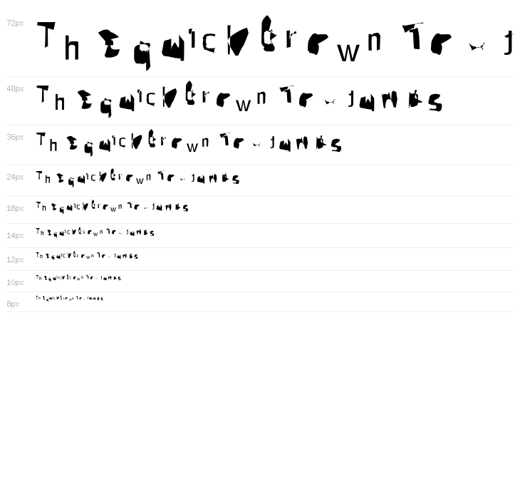 Pointer ExtraCondensed Waterfall