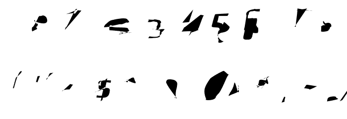 Pointer ExtraExtended Oblique Font OTHER CHARS