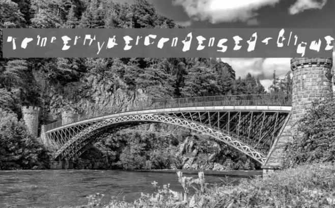 Pointer HyperCondensed Oblique Font examples