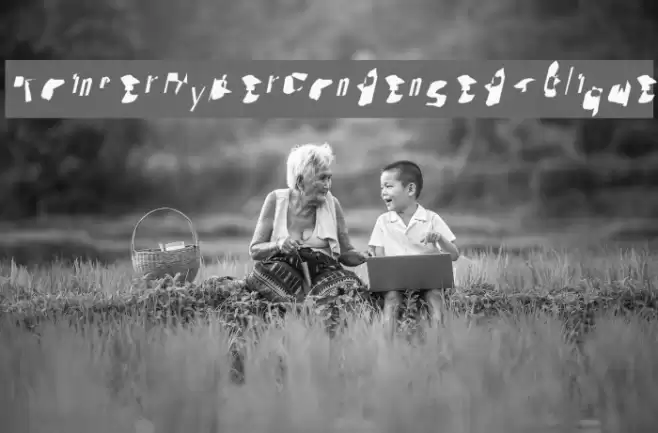 Pointer HyperCondensed Oblique Font examples