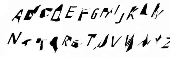Pointer HyperCondensed SuperOblique خط أحرف كبيرة