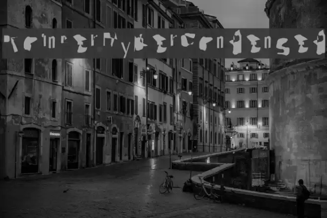 Pointer HyperCondensed Шрифта examples