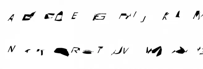Pointer HyperExtended SuperOblique फ़ॉन्ट अपरकेस