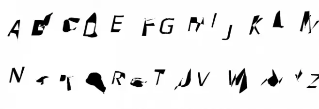 Pointer Oblique 字体 大写