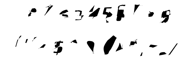Pointer SuperCondensed Oblique Font OTHER CHARS
