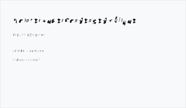 Pointer SuperCondensed Oblique Business Card