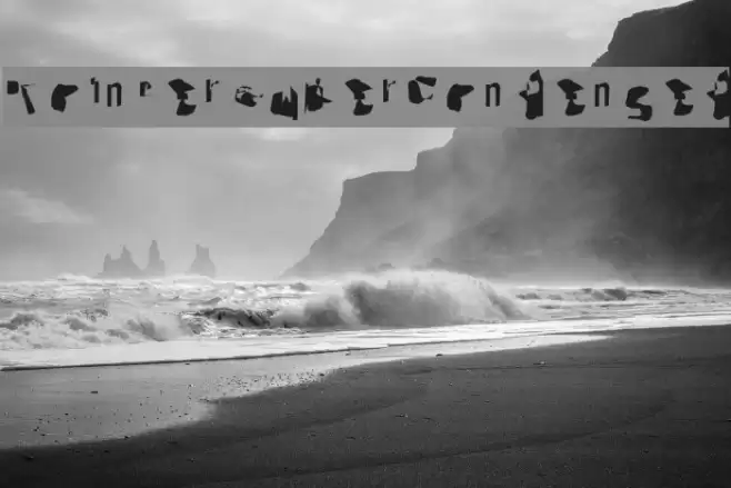 Pointer SuperCondensed Font examples