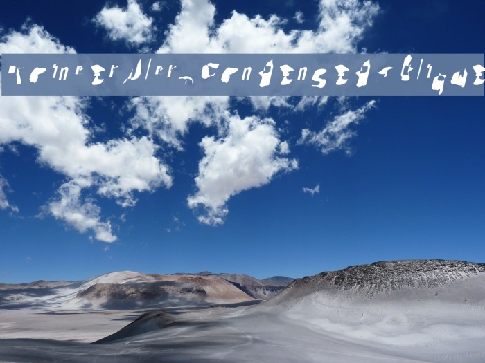 Pointer UltraCondensed Oblique Font examples