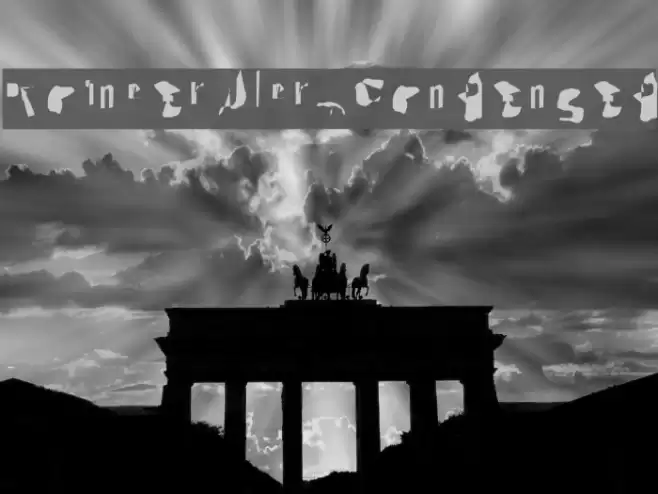 Pointer UltraCondensed Font examples