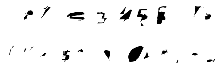 Pointer UltraExtended Oblique Font OTHER CHARS