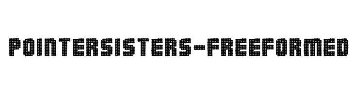 PointerSisters-Freeformed  フリーフォントのダウンロード