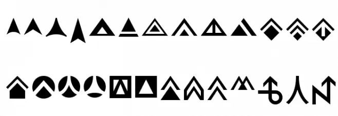 Pointers フォント 大文字