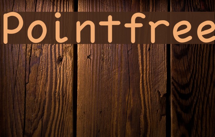 Pointfree Font examples