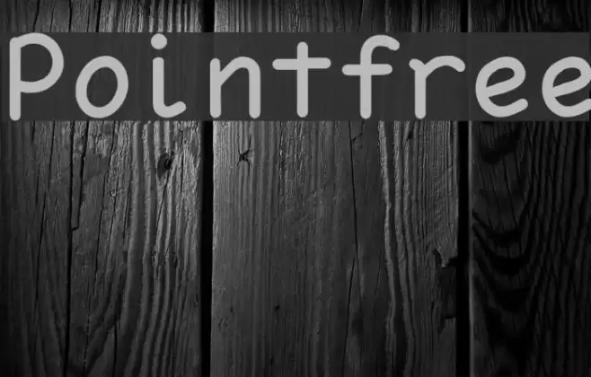 Pointfree Font examples