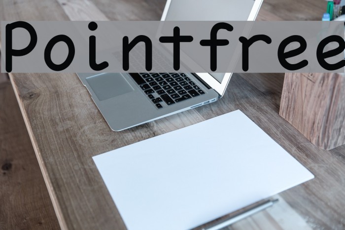 Pointfree Font examples