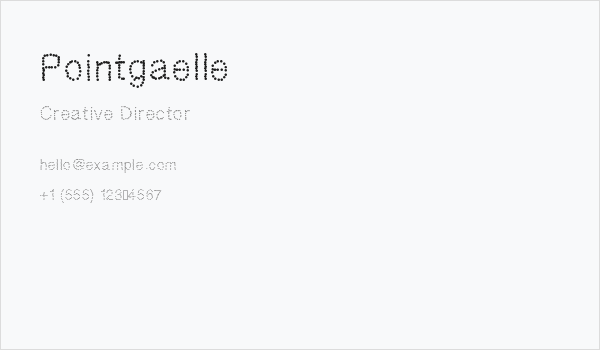 Pointgaelle Business Card