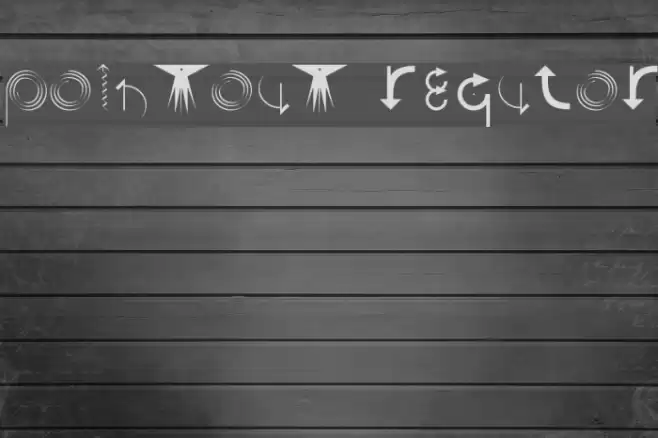 Pointout Regular Font examples