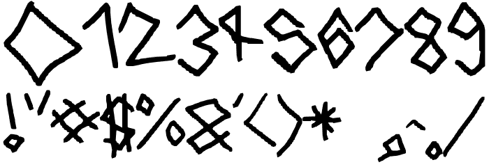 Points Of Opinion Font OTHER CHARS