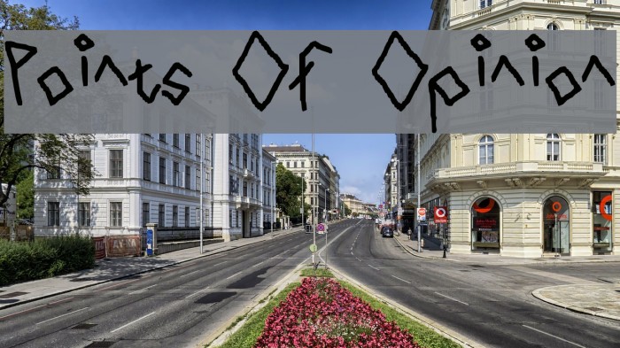 Points Of Opinion Font examples