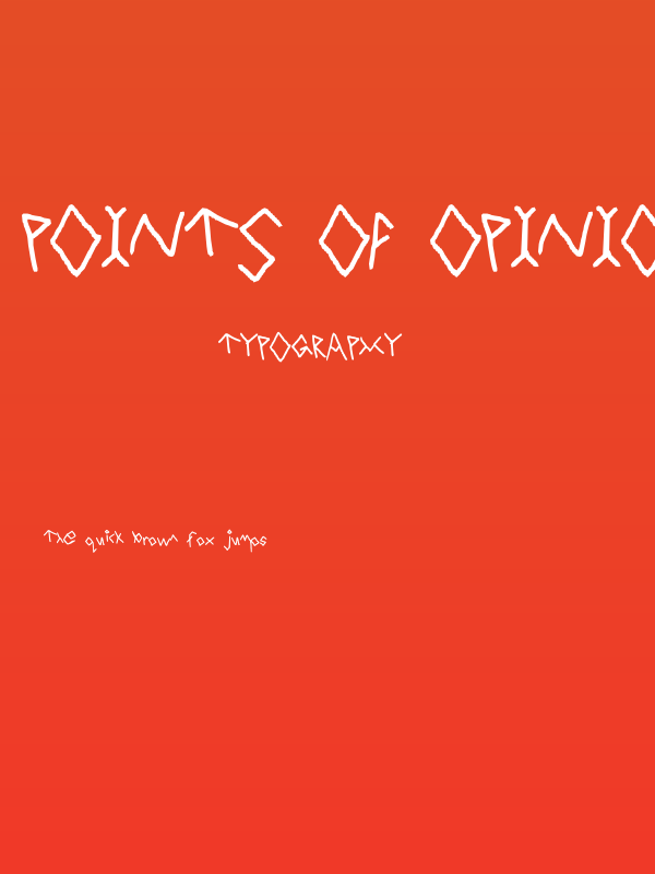 Points Of Opinion Poster