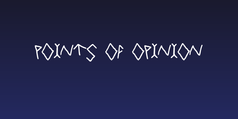 Points Of Opinion Social Header