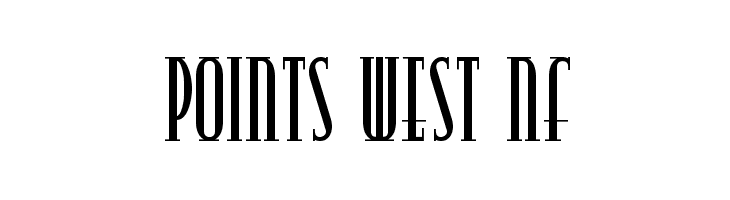 Points West NF  免费字体下载