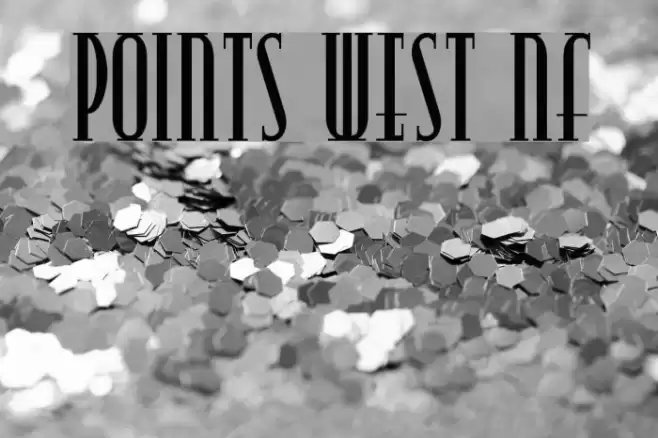 Points West NF Font examples