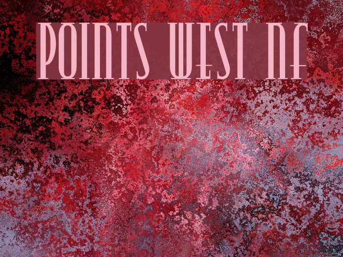 Points West NF Font examples