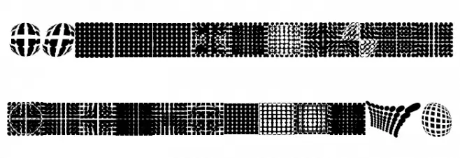 PointsNDotsImprovisations Шрифта ВЕРХНИЙ