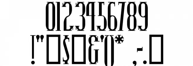 PointsWest Font OTHER CHARS