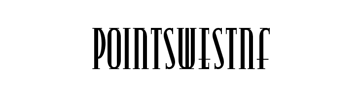 PointsWestNF  Frei Schriftart Herunterladen