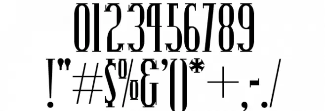 PointsWestNF Font OTHER CHARS