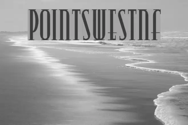 PointsWestNF Font examples