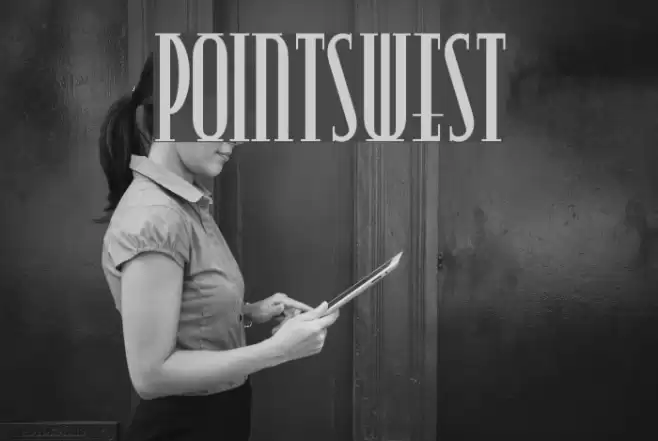 PointsWest Font examples