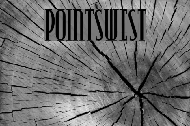 PointsWest Font examples
