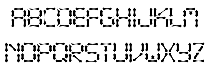 Pointy Iron Fence Schriftart Kleinbuchstaben