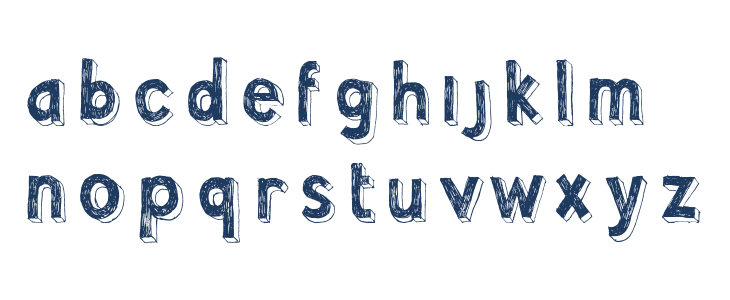 Pointy Solid Lowercase