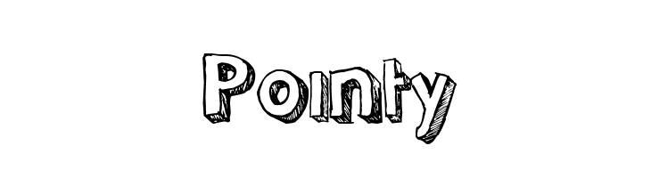 Pointy  フリーフォントのダウンロード