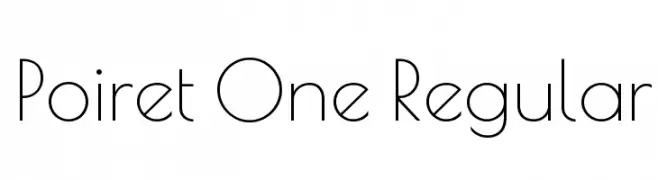 Poiret One Regular  Frei Schriftart Herunterladen