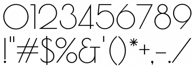 Poiret One Regular Font OTHER CHARS