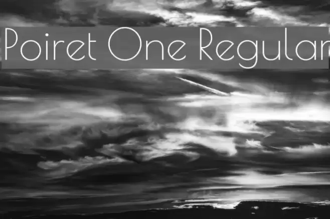 Poiret One Regular Font examples