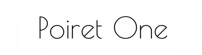 Poiret One  Frei Schriftart Herunterladen