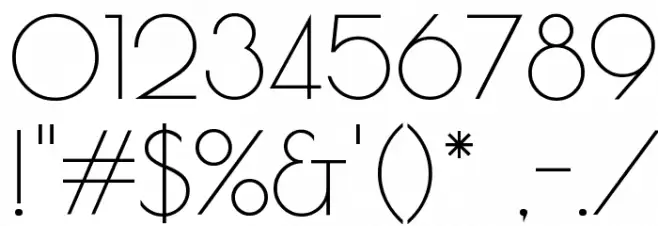 Poiret One フォント その他の文字