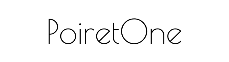Poiret One  नि: शुल्क फ़ॉन्ट्स डाउनलोड